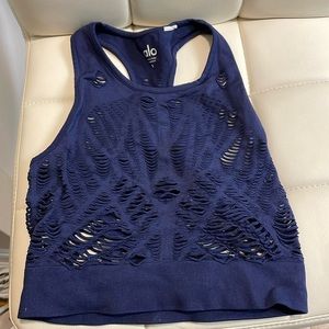 alo cropped tank top